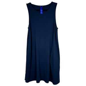 Kit and Ace Navy Blue Casual Tank Sleeveless Dress Stretch Size Medium